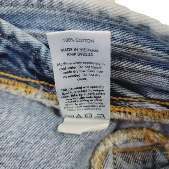 PacSun Crossover Waist Cargo Skate Denim Mini Skirt in Light Blue Size 24 - Picture 7 of 9